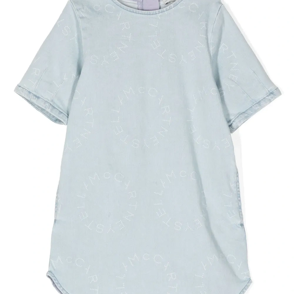 Джинсовое платье с логотипом