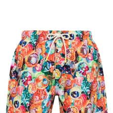 Плавки-шорты с абстрактным принтом