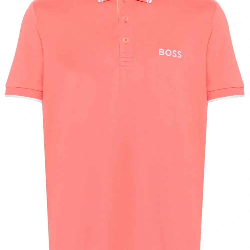 Рубашка поло с вышитым логотипом