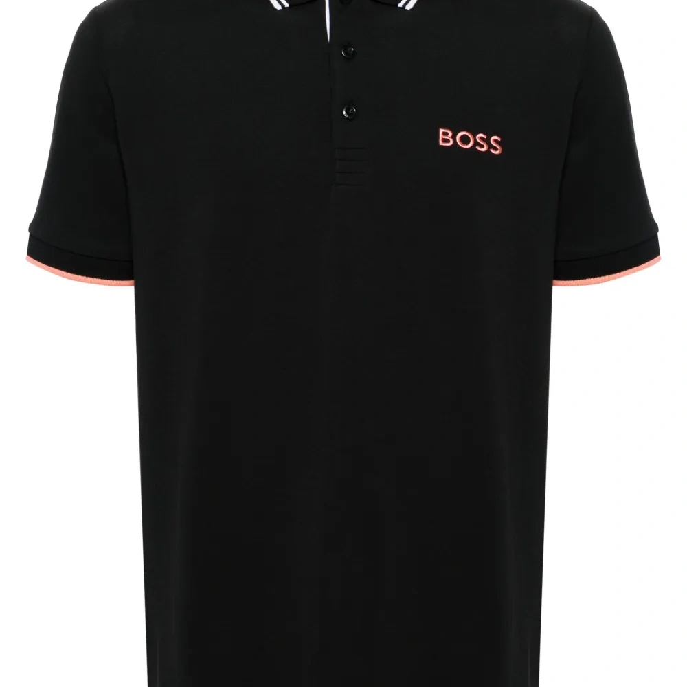 Рубашка поло с вышитым логотипом