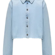 укороченная рубашка из органического хлопка