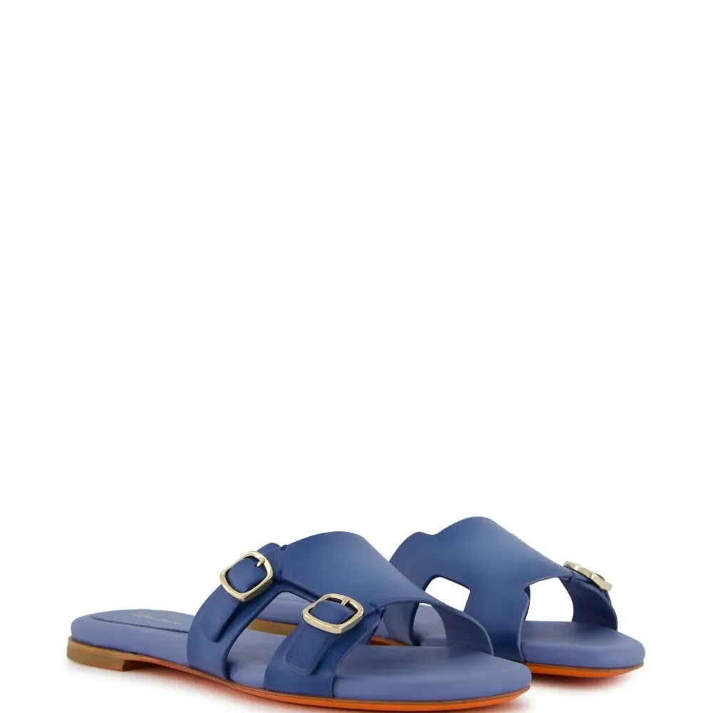 Шлепанцы с пряжками