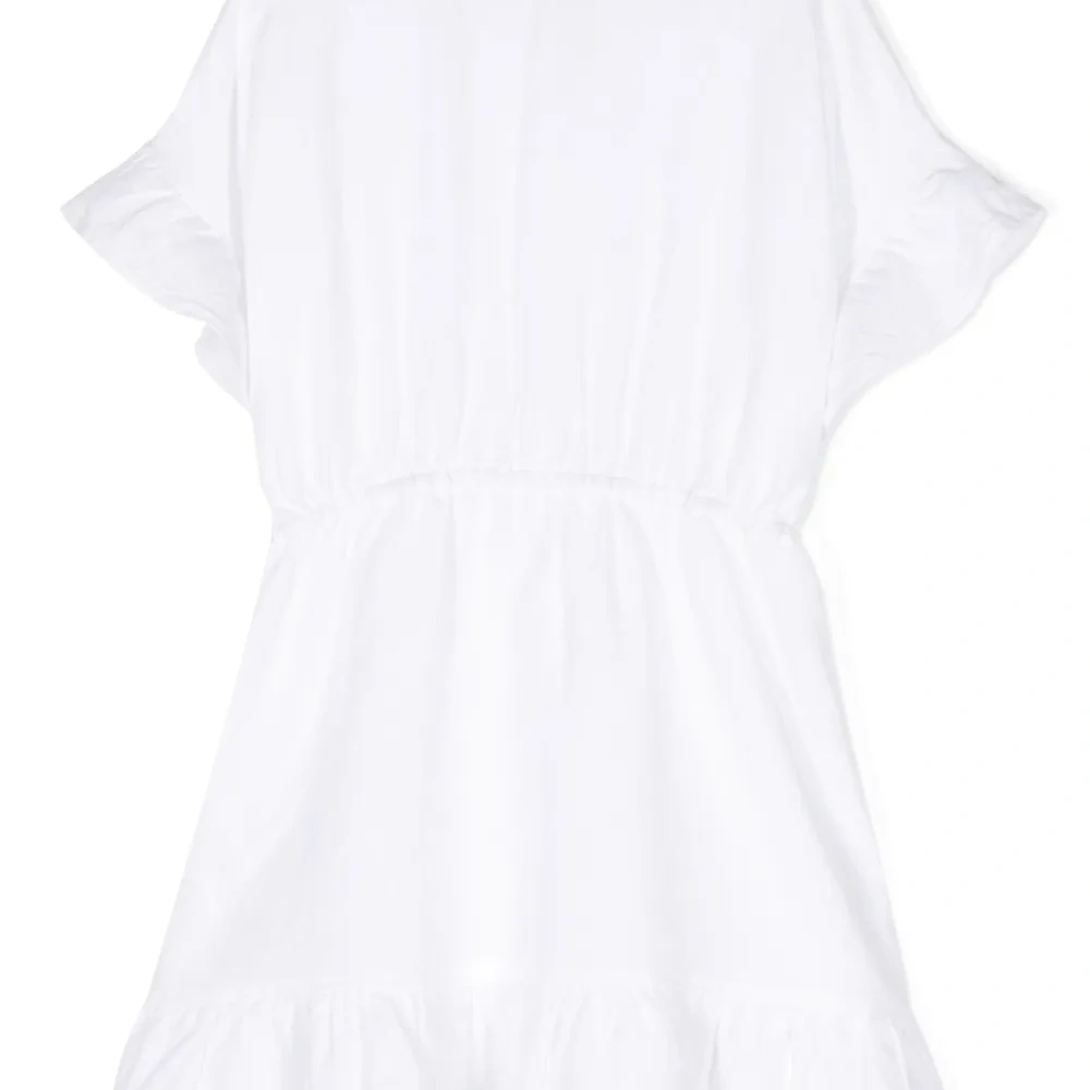 Платье мини с оборками