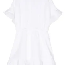 Платье мини с оборками