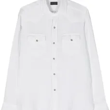 Льняная рубашка с классическим воротником Льняная рубашка с классическим воротником