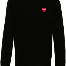 Шерстяной джемпер с нашивкой