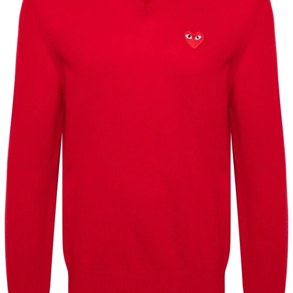 Шерстяной джемпер с нашивкой