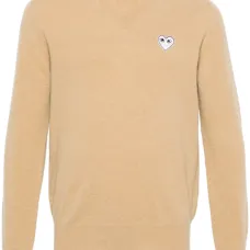 Шерстяной джемпер с нашивкой