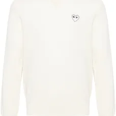 Шерстяной джемпер с нашивкой