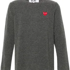 Шерстяной джемпер с нашивкой