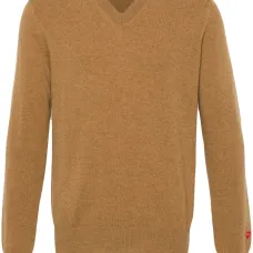 Шерстяной джемпер с нашивкой