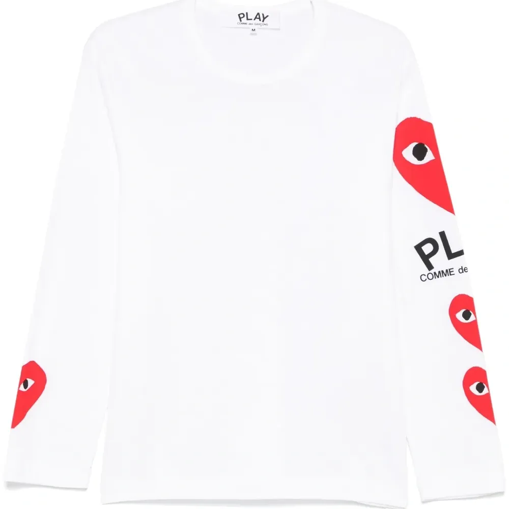 Футболка с длинными рукавами и принтом