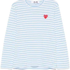 Полосатая футболка с логотипом