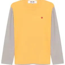 Двухцветная футболка с логотипом Двухцветная футболка с логотипом