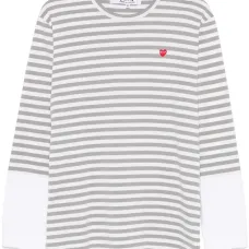 Полосатая футболка с нашивкой