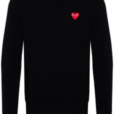 Шерстяной джемпер с нашивкой