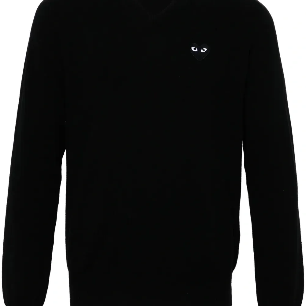 Шерстяной джемпер с нашивкой