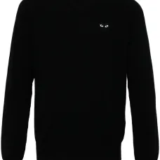 Шерстяной джемпер с нашивкой