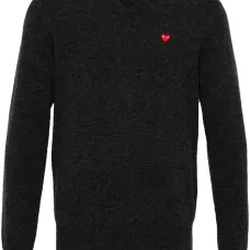 Шерстяной джемпер с нашивкой