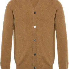 Шерстяной кардиган с нашивкой