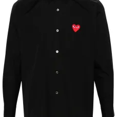 Поплиновая рубашка с нашивкой