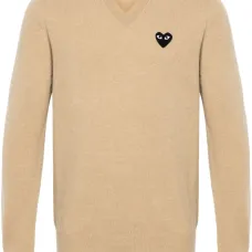 Шерстяной джемпер с нашивкой