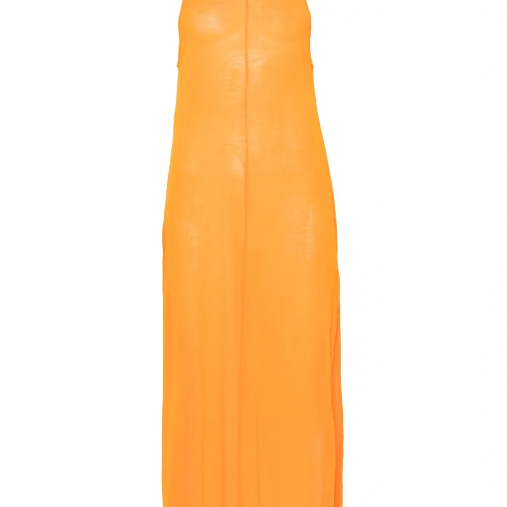 Полупрозрачное платье макси