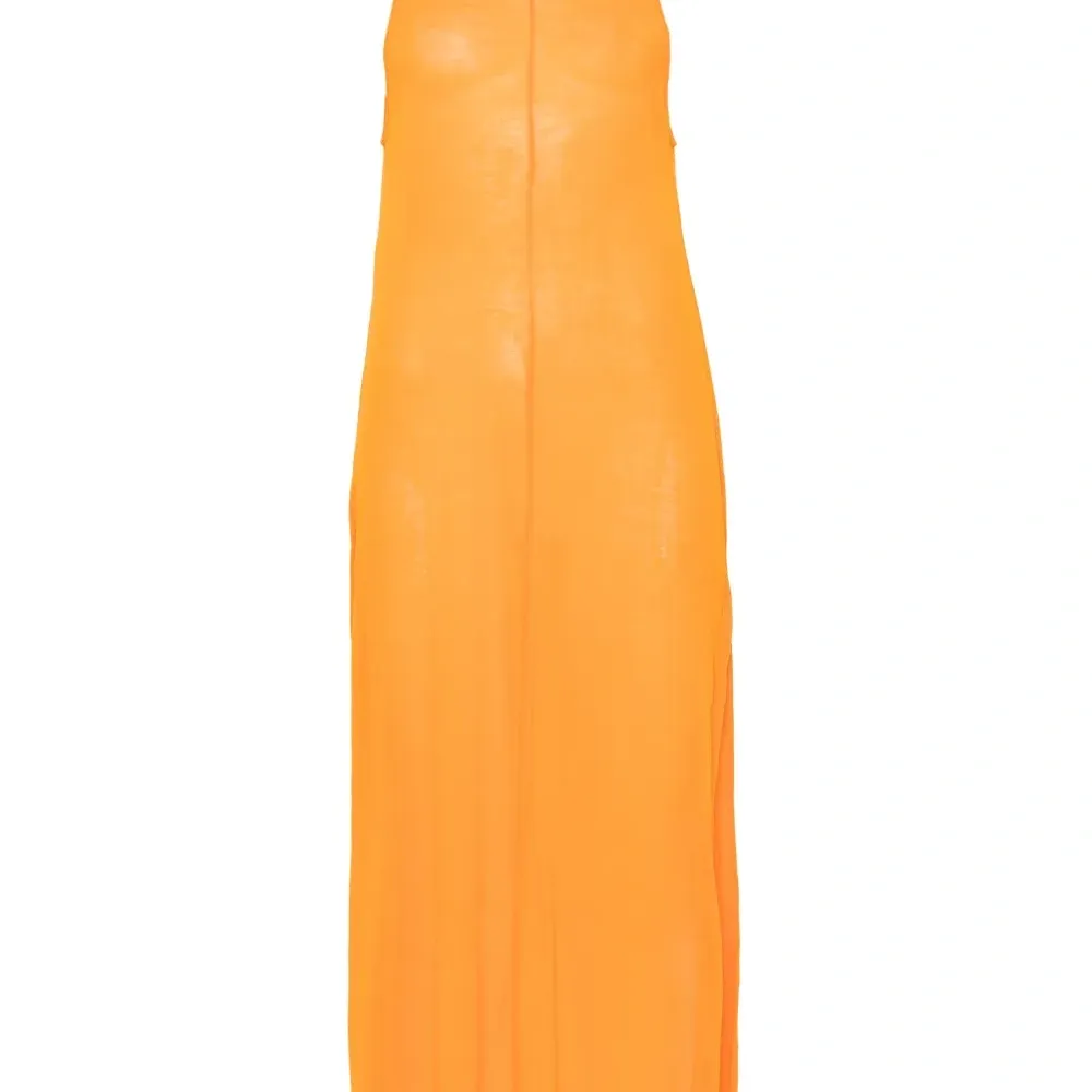 Полупрозрачное платье макси