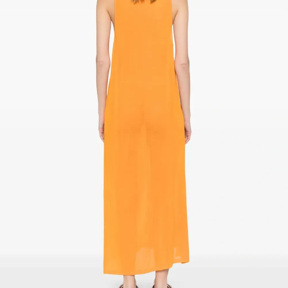 Полупрозрачное платье макси