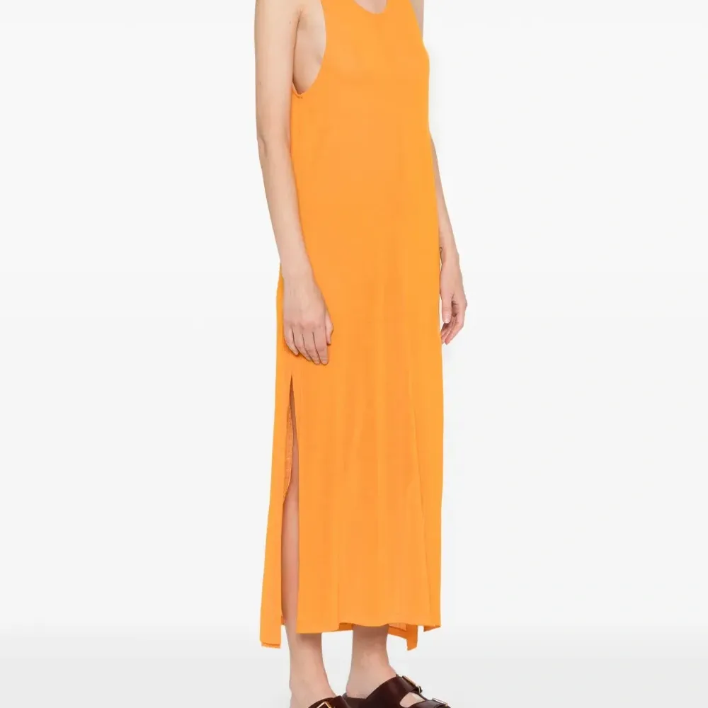 Полупрозрачное платье макси