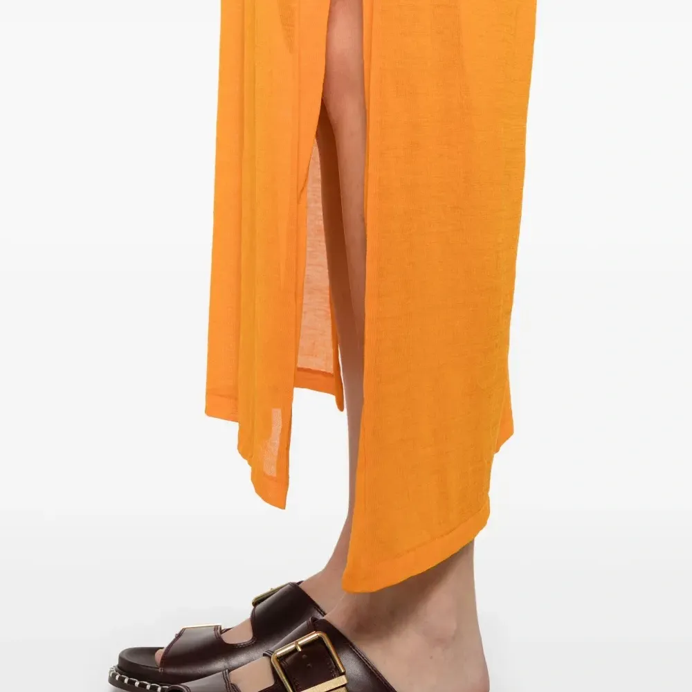 Полупрозрачное платье макси