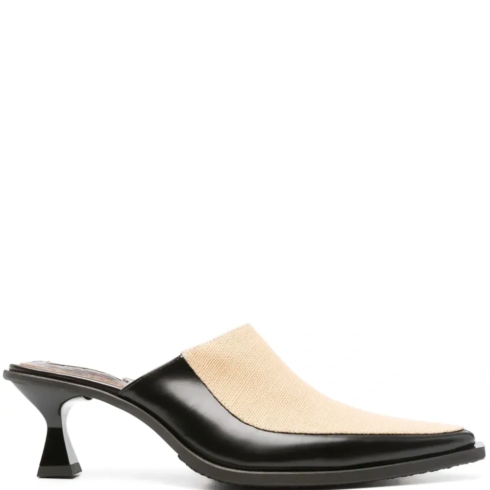 Мюли со вставками