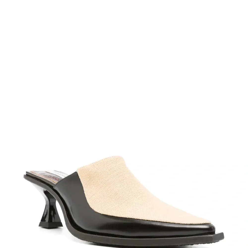 Мюли со вставками