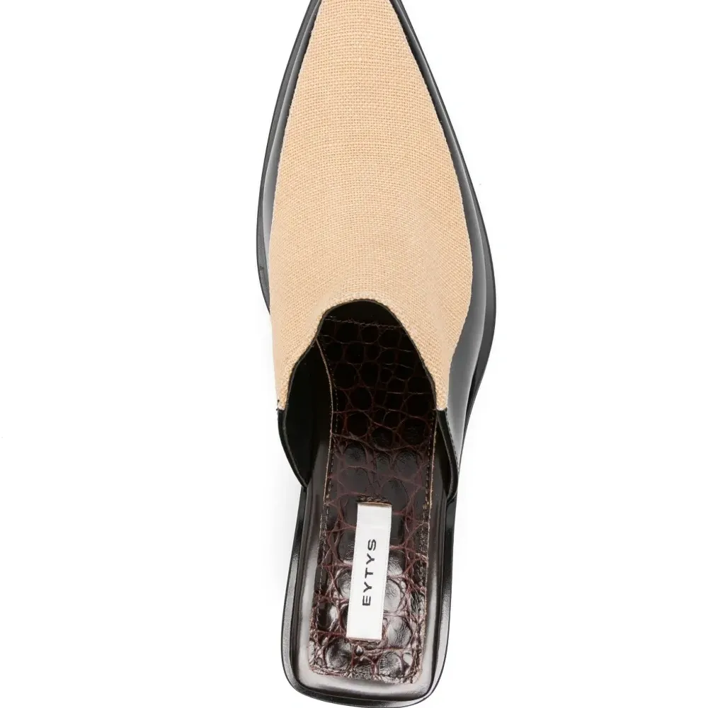 Мюли со вставками