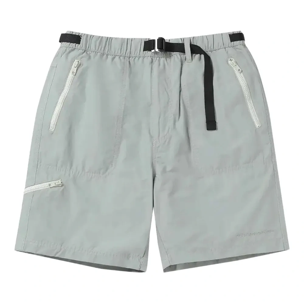 Шорты с карманами на молнии и поясом