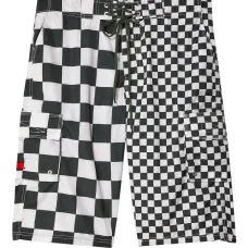 Шорты карго в клетку