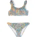 Бикини со сборками и цветочным принтом