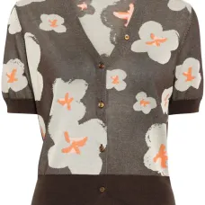 Кардиган с цветочным принтом