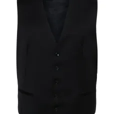 Жилет из вирджинской шерсти со вставками