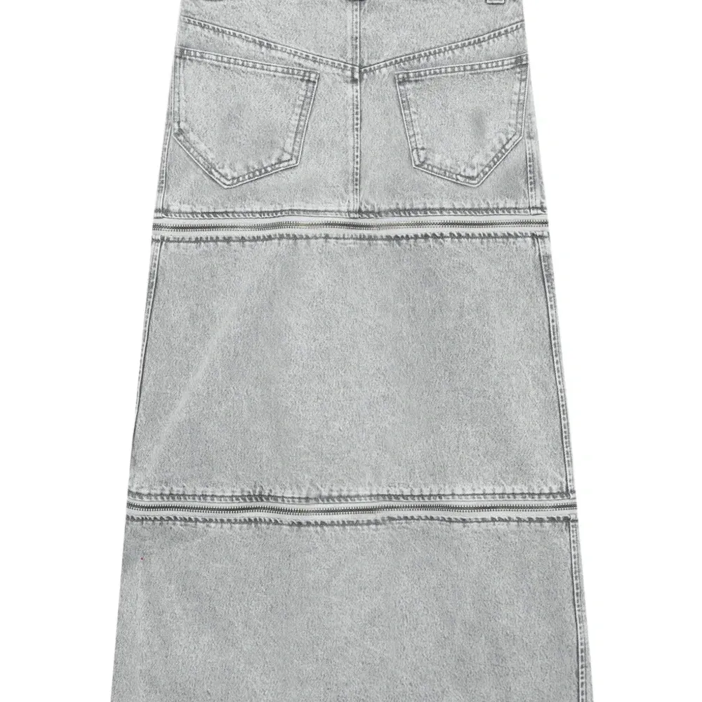 Джинсовая юбка миди