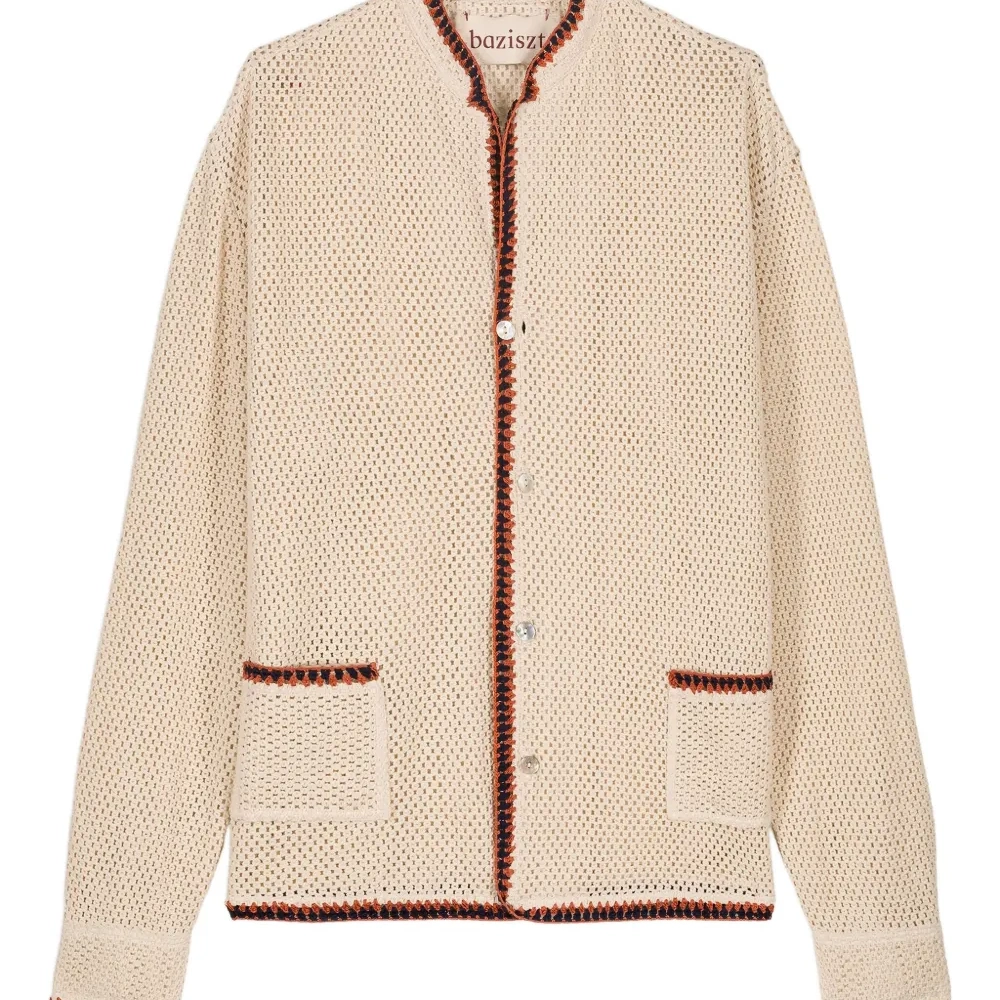 Кардиган с контрастной отделкой