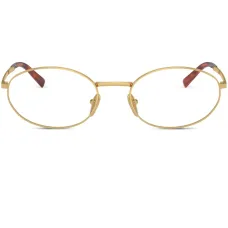 Очки в овальной оправе с эффектом металлик Очки в овальной оправе с эффектом металлик