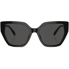 Солнцезащитные очки в геометричной оправе с кристаллами