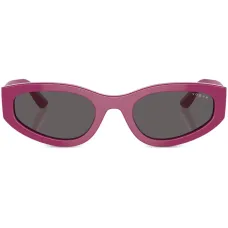 Солнцезащитные очки в овальной оправе с логотипом