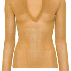 Шелковый джемпер Saggina в рубчик