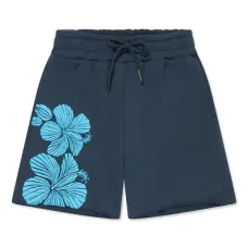 Шорты с кулиской и цветочным принтом