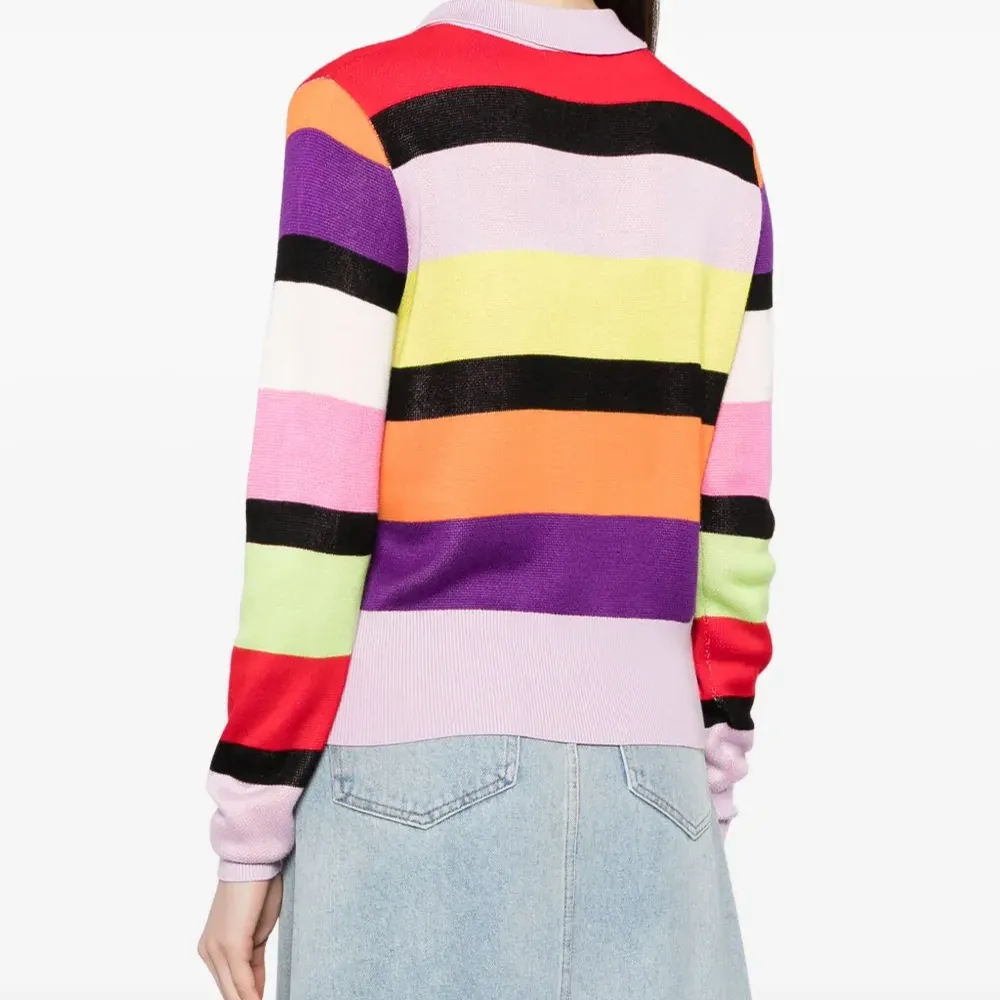 Полосатый джемпер Mary с воротником поло