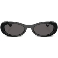 Солнцезащитные очки в овальной оправе с логотипом