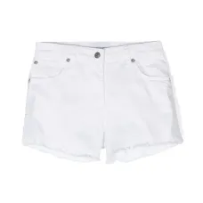 Шорты с вышивкой и бахромой