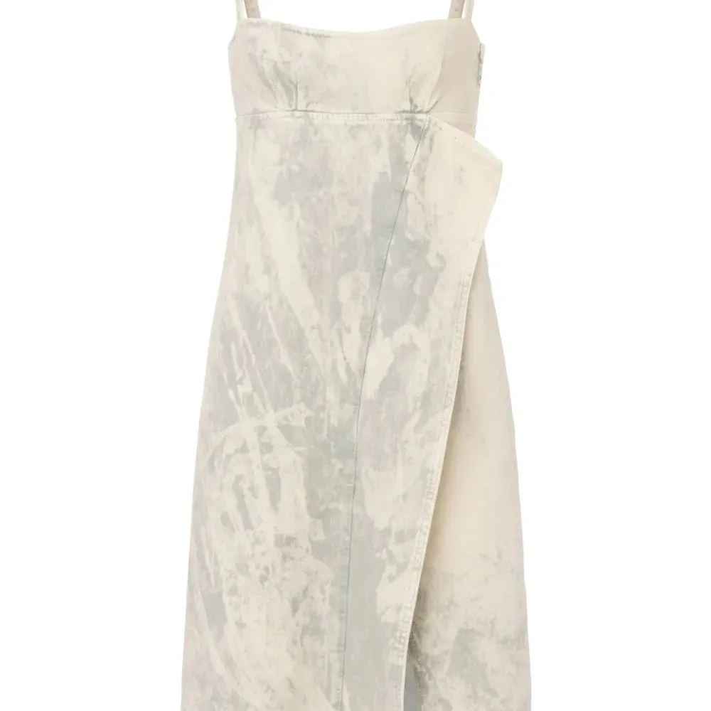 Джинсовое платье с оборками